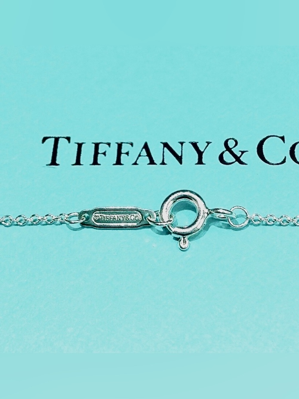 Authentic TIFFANY & Co 925 Silver and Rose-gold Heart Key Pendant Necklace - Picture 7 of 11